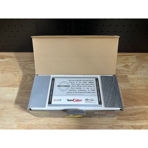 Terry Labonte #5 Kellogg's Fruit Loops 2000 1/24 Team Caliber Bank Cherry Berry - Picture 2 of 5